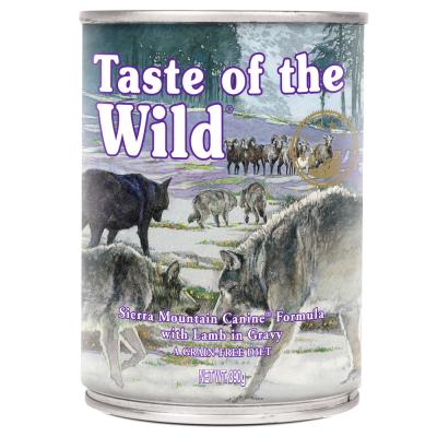 TASTE OF THE WILD Sierra Mountain Croquettes pour Chiens Humides &agrave; l'Agneau 390 GR