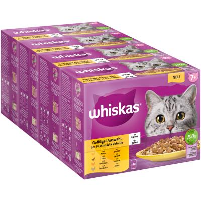WHISKAS  Multipack 7+ s&eacute;lection de volaille en gel&eacute;e 12x85&nbsp;g