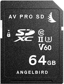 ANGELBIRD  Carte SDXC AV PRO UHS-II V60 64GB 280MB/S Class 10