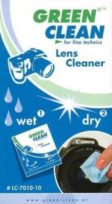 GREEN CLEAN  kit de 10 lingettes Wet & Dry pour nettoyage optique