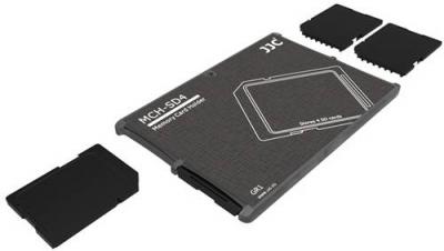 JJC  Memory Card Case for 4x SD Cards - Gray Edition - MCH-SD4