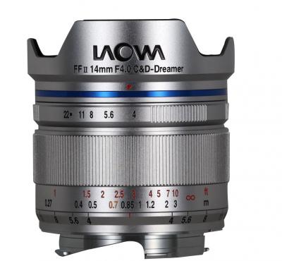 LAOWA  14 mm f/4 FF RL Zero-D monture Leica M Silver objectif photo