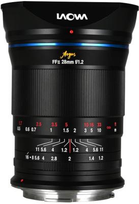 LAOWA Objectif hybride  Argus 28mm f/1.2 FF noir pour Canon RF