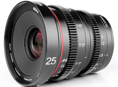 MEIKE  25mm T2.2 monture micro 4/3 objectif vid&eacute;o