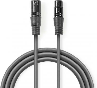 NEDIS  C&acirc;ble DMX num&eacute;rique 110 Ohms OS XLR 3 Broches m&acirc;le