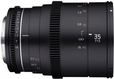 SAMYANG  35 mm T1.5 VDSLR MK2 monture Micro 4/3 objectif vid&eacute;o