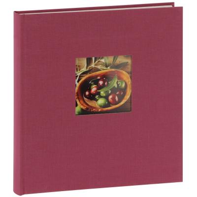  Album Photo Goldbuch S&eacute;rie Bella Vista Traditionnel En Lin - 30x31cm 60 Pages Blanches - Couverture Personnalisable (Fushia)
