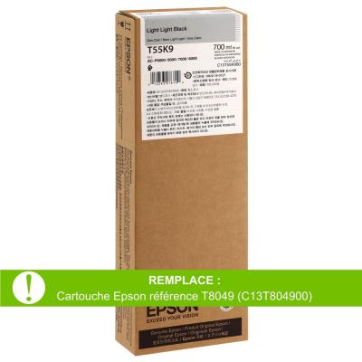 EPSON  T55K900 cartouche d'encre 1 pi&egrave;ce(s) Original Noir tr&egrave;s p&acirc;le