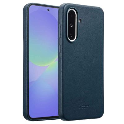 ACCEZZ  Coque arri&egrave;re en cuir avec MagSafe Samsung Galaxy A36 / A56 - Nightfall Blue