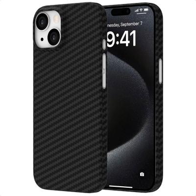 ACCEZZ  Coque Kevlar MagSafe pour Apple iPhone 15 - Noir - Neuf
