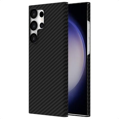 ACCEZZ  Coque Kevlar MagSafe Samsung Galaxy S23 Ultra - Noir