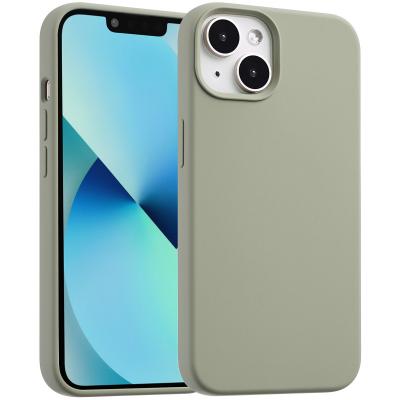 ACCEZZ  Coque Liquid Silicone avec MagSafe iPhone 13 Mini - Cooper Green