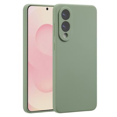 ACCEZZ Coque pour Samsung Galaxy S25 Edge en silicone Cooper Vert
