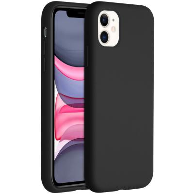 ACCEZZ Coque Liquid Silicone pour l'iPhone 11 - Noir
