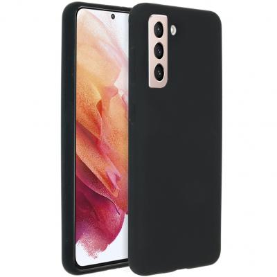 ACCEZZ  Coque Liquid Silicone pour Samsung Galaxy S21 - Noir - Neuf