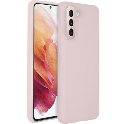 ACCEZZ  Coque Liquid Silicone pour Samsung Galaxy S21 - Rose - Neuf