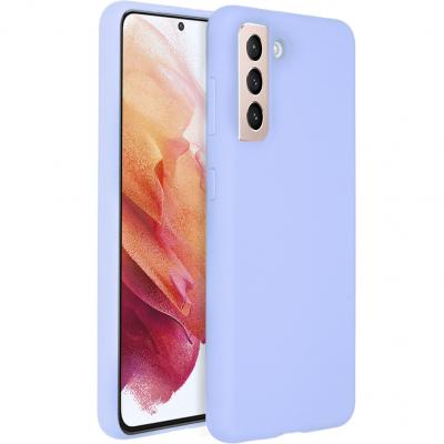 ACCEZZ  Coque Liquid Silicone pour Samsung Galaxy S21 - Violet - Neuf