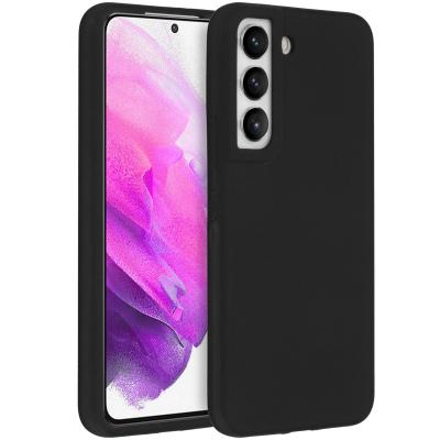 ACCEZZ  Coque Liquid Silicone pour Samsung Galaxy S22 - Noir - Neuf