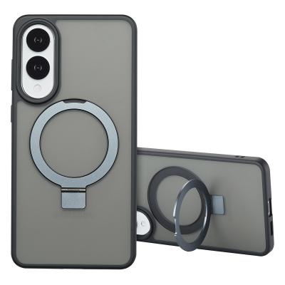 ACCEZZ  Coque Ring Stand avec MagSafe Samsung Galaxy S25 Edge - Noir