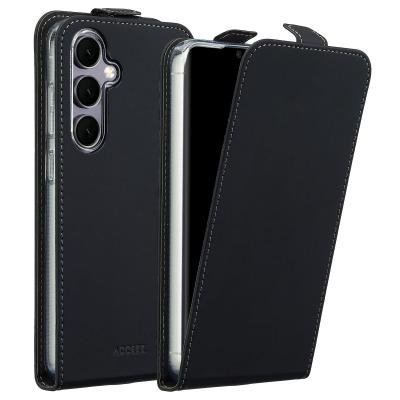 ACCEZZ  &Eacute;tui &agrave; rabat pour Samsung Galaxy S24 FE - Noir - Neuf