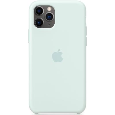 APPLE Coque en silicone pour iPhone 11 Pro Max Vert d'eau - Neuf
