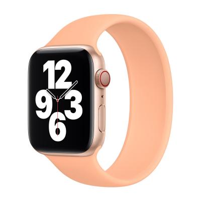 APPLE Bracelet Boucle unique en Silicone  Watch 38/40/41/42 mm - Taille 6 - Cantaloupe