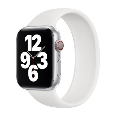 APPLE Bracelet Boucle unique en Silicone  Watch 38/40/41/42 mm - Taille 3 - White
