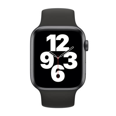 APPLE Bracelet Boucle unique en Silicone  Watch 38/40/41/42 mm - Taille 2 - Black