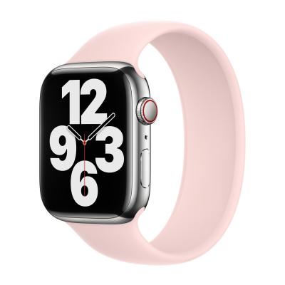 APPLE Bracelet Boucle unique en Silicone  Watch 38/40/41/42 mm - Taille 6 - Chalk Pink