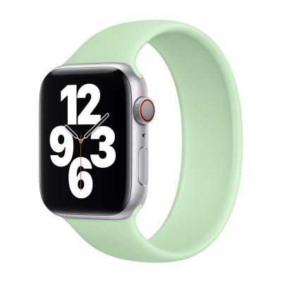 APPLE Bracelet Boucle unique en Silicone  Watch  38/40/41/42 mm - Taille 3 - Pistachio