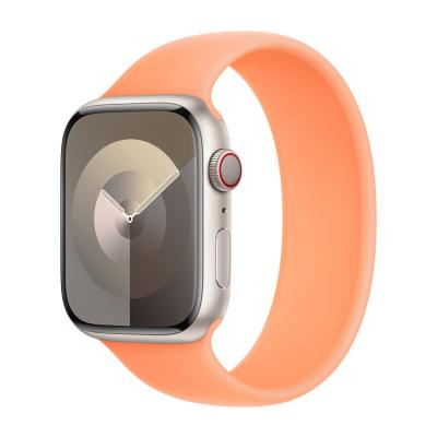 APPLE Bracelet Boucle unique en Silicone  Watch  38/40/41/42 mm - Taille 2 - Orange Sorbet