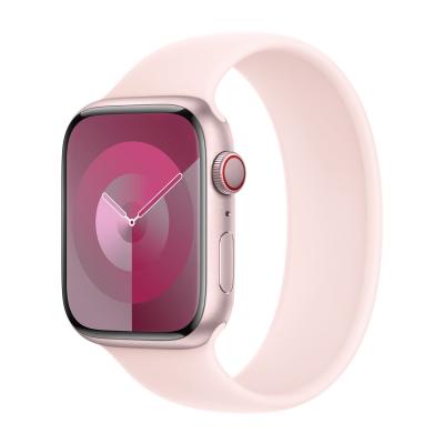 APPLE Bracelet Boucle unique en Silicone  Watch 38/40/41/42 mm - Taille 4 - Light Pink
