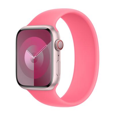 APPLE Bracelet Boucle unique en Silicone  Watch  38/40/41/42 mm - Taille 6 - Pink