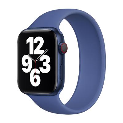 APPLE Bracelet Boucle unique en Silicone  Watch  38/40/41/42 mm - Taille 3 - Toma Blue