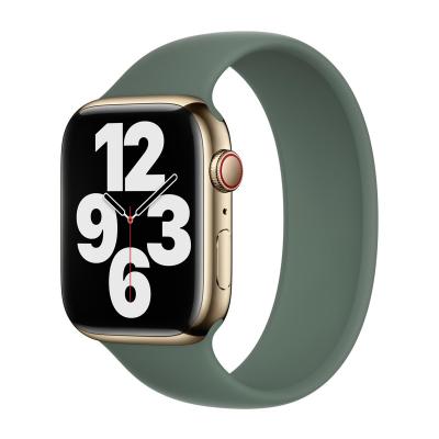 APPLE Bracelet Boucle unique en Silicone  Watch  44/45/46/49 mm - Taille 12 - Eucalyptus