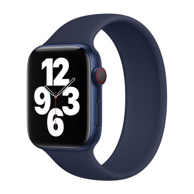 APPLE Bracelet Boucle unique en Silicone  Watch  44/45/46/49 mm - Taille 5 - Deep Navy