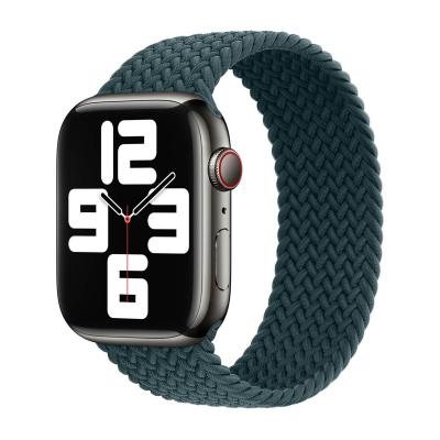 APPLE Bracelet Solo tress&eacute;  Watch  38/40/41/42 mm - Taille 3 - Rainforest