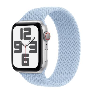 APPLE Bracelet Solo tress&eacute;  Watch  38/40/41/42 mm - Taille 4 - Light Blue