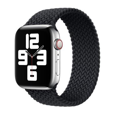 APPLE Bracelet Solo tress&eacute;  Watch  38/40/41/42 mm - Taille 8 - Charcoal
