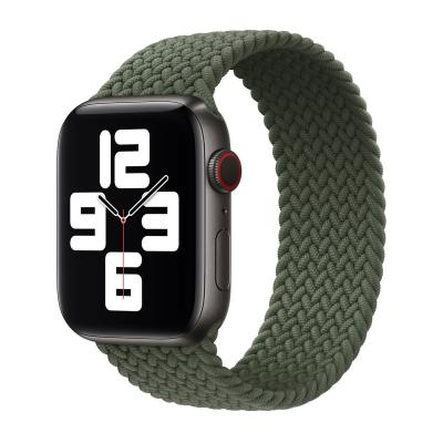 APPLE Bracelet Solo tress&eacute;  Watch  38/40/41/42 mm - Taille 8 - Inverness Green