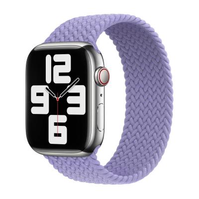 APPLE Bracelet Solo tress&eacute;  Watch 44/45/46/49 mm - Taille 11 - Lavender