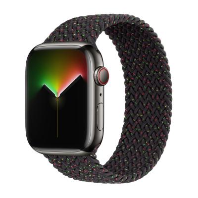 APPLE Bracelet Solo tress&eacute;  Watch  44/45/46/49 mm - Taille 2 - Black Unity
