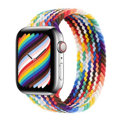 APPLE Bracelet Solo tress&eacute;  Watch  44/45/46/49 mm - Taille 5 - Pride Edition