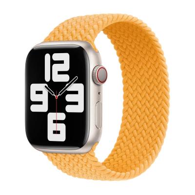 APPLE Bracelet Solo tress&eacute;  Watch  44/45/46/49 mm - Taille 9 - Maize