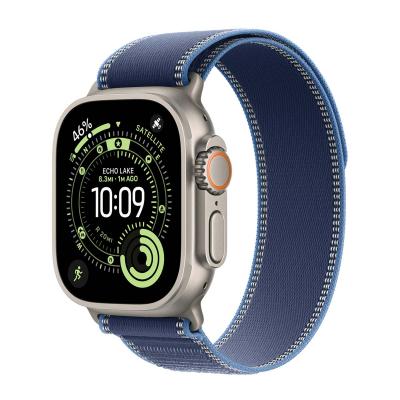 APPLE Bracelet 49 mm - S/M Trail bleu/bleu vif Noir