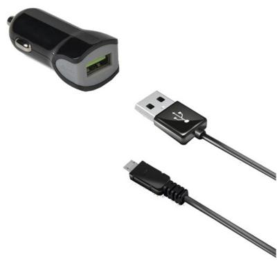 CELLY  Usb Turbo Car Charger With Microusb Cable Noir