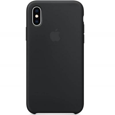 APPLE  Coque en silicone pour iPhone XS - Noir