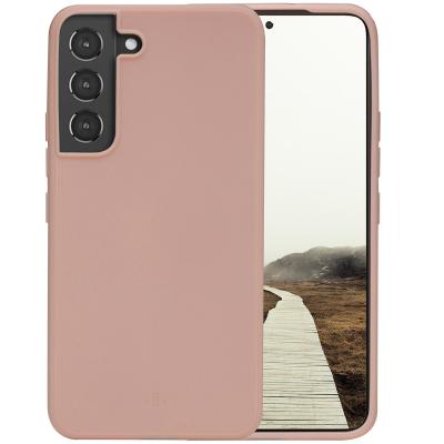 DBRAMANTE1928 Greenland - Coque de protection pour t&eacute;l&eacute;phone portable - &eacute;co-responsable - 100 % de plastique recycl&eacute; - sable rose - pour Samsung Galaxy S22+ 