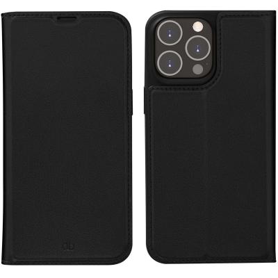 DBRAMANTE1928 Coque Folio Oslo pour iPhone 14 Pro Max Noir