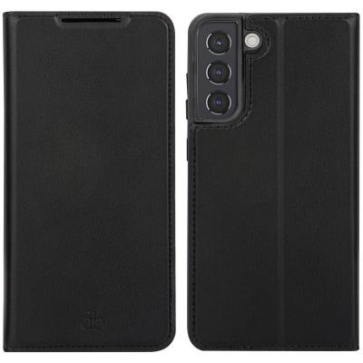 DBRAMANTE1928 Folio Samsung G S22+ 5G en Cuir Vegan Oslo Noir - Certifi&eacute; GRS  - Neuf